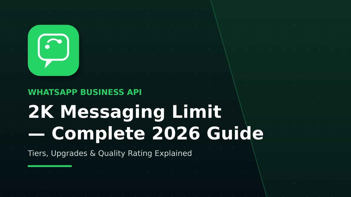 What Is the WhatsApp API 2K Messaging Limit? Complete 2026 Tier System Guide