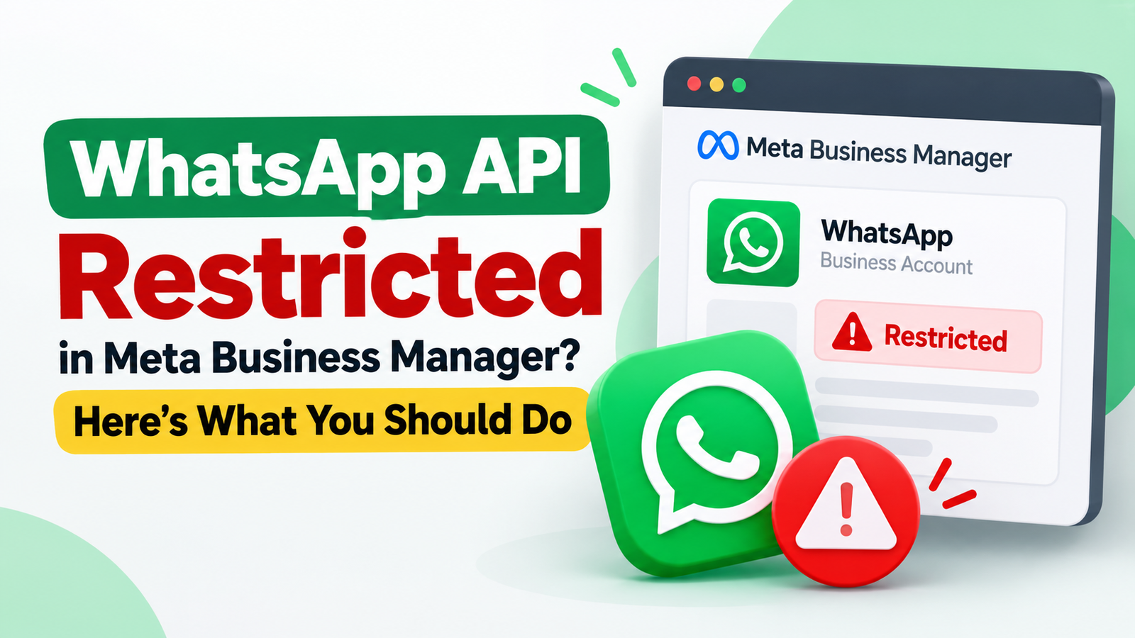 WhatsApp API Restricted in Meta Business Manager?
